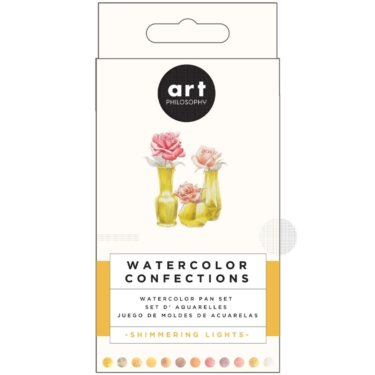 Prima Watercolor Confections Watercolor Pans 12/Pkg-Shimmering Lights